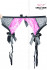 Sexy podvazkový pás s krajkou Pink Lace - Černá
